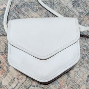 Vintage Coach Megan White Envelope Crossbody/ Shoulder Bag